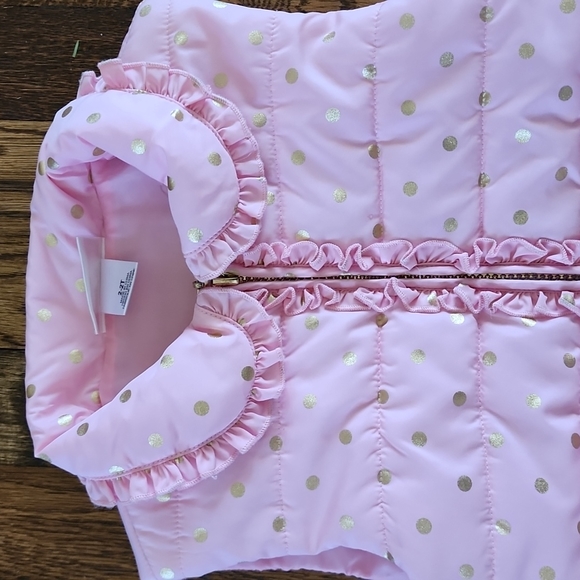 NWOT Flapdoddles Girls Pink Bubble Vest - Picture 2 of 8